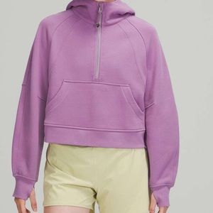Wisteria Cropped Scuba Half Zip